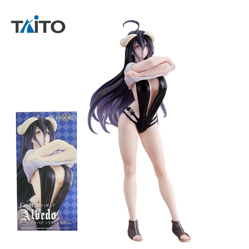 

Original TAiTO Coreful Figure Albedo OVERLORD IV T-shirt Swimsuit Ver PVC Action Figure Anime Model Toys Collection Doll Gift