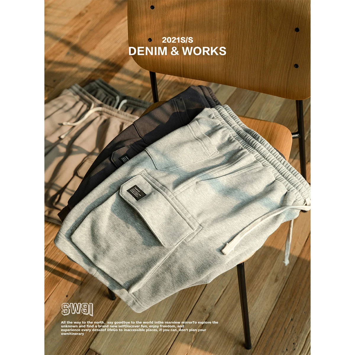 

2023 Summer New Caro Sorts Men Multi-Pockets Joer Sweatsorts Loose Oversize ip op Runnin Sorts SJ1302211