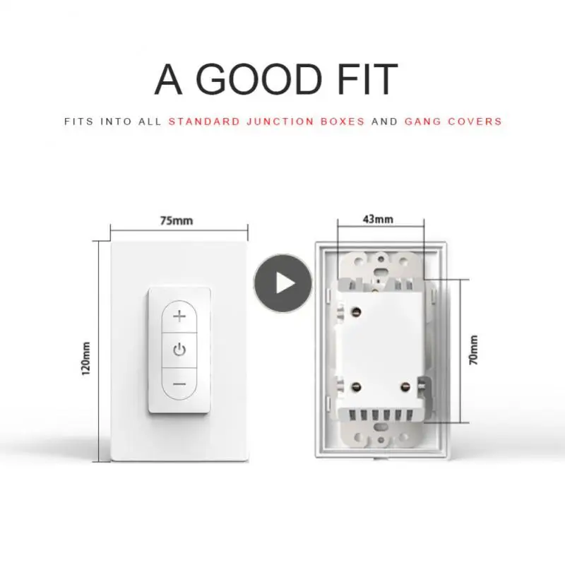 

Умный кнопочный выключатель Smart Home, 10 А, Wi-Fi