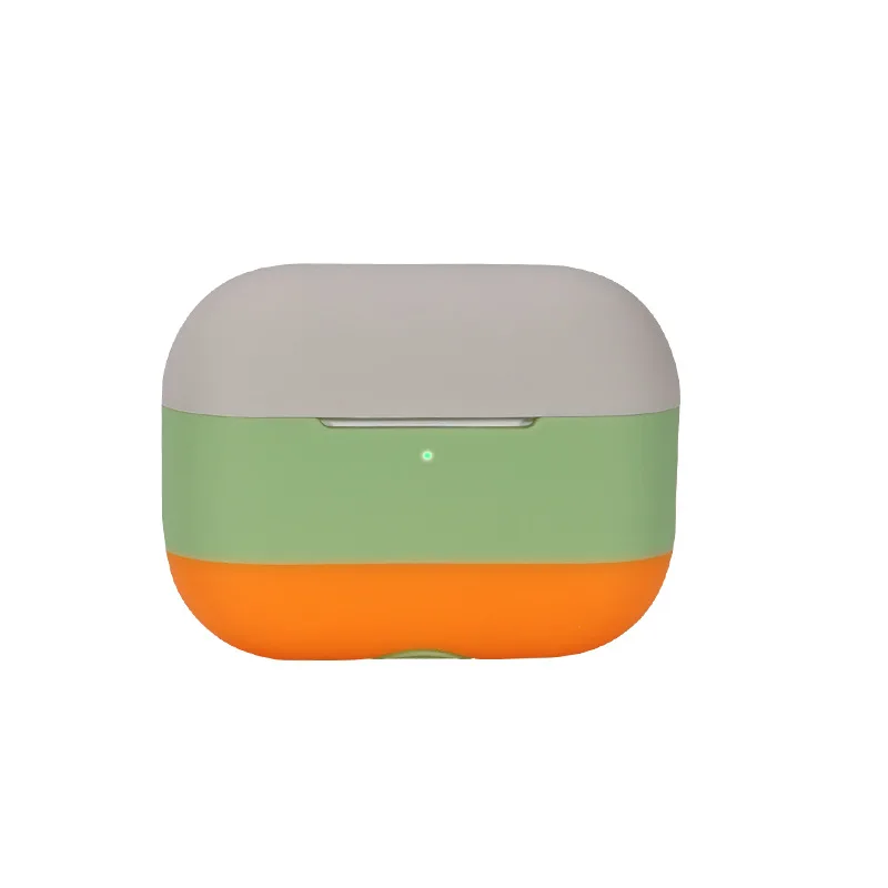 Фото Новый чехол для AirPods INS Style имеет абрикосовый цвет, силиконовый чехол для мобильного телефона Pro1 2, чехол для наушников, соответствующий цвету макарон №2