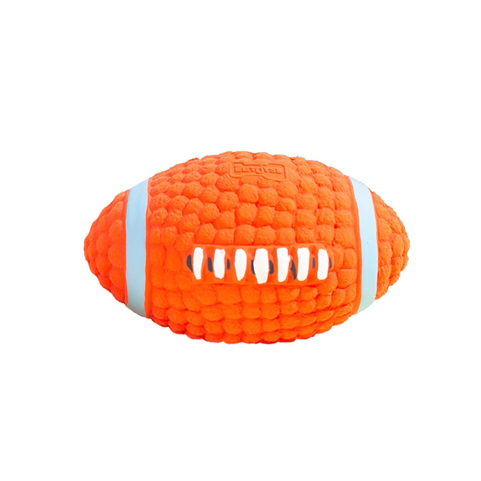 

Chew Toy Dog Squeaky Rugby Rubber Pet Teeth Exercise Portable Training Interactive Game Home Retrieving Throwing Durable