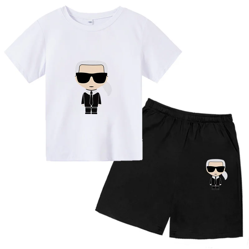 

New 4-14 years old Carl cartoon T-shirt suit boy girl baby cute loose casual summer round neck short sleeve comfortable fashion