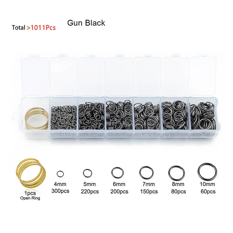 4/5/6/7/8/10mm Closed Jump Rings Set Gold Color Single Loop Split Rings Connectors For Diy Jewelry Making Accessories Wholesale