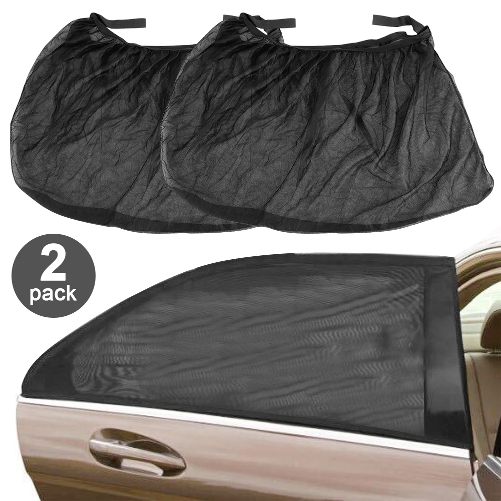 

2 шт., автомобильные солнцезащитные козырьки, черная сетка