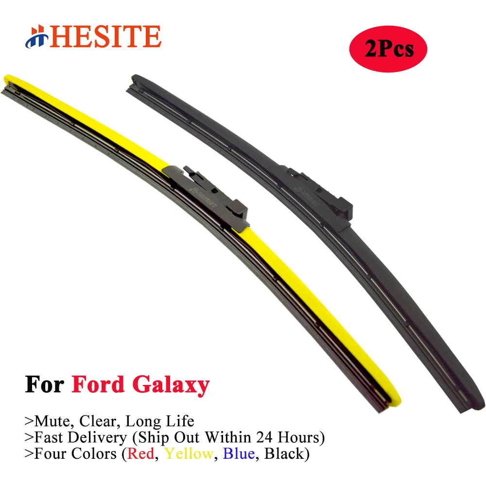 

HESITE Red Blue Windshield Wiper Blade Colorful For Ford Galaxy MK1 MK2 MK3 MK4 CK WA6 WGR 2015 2016 2017 2019 Models Car Parts