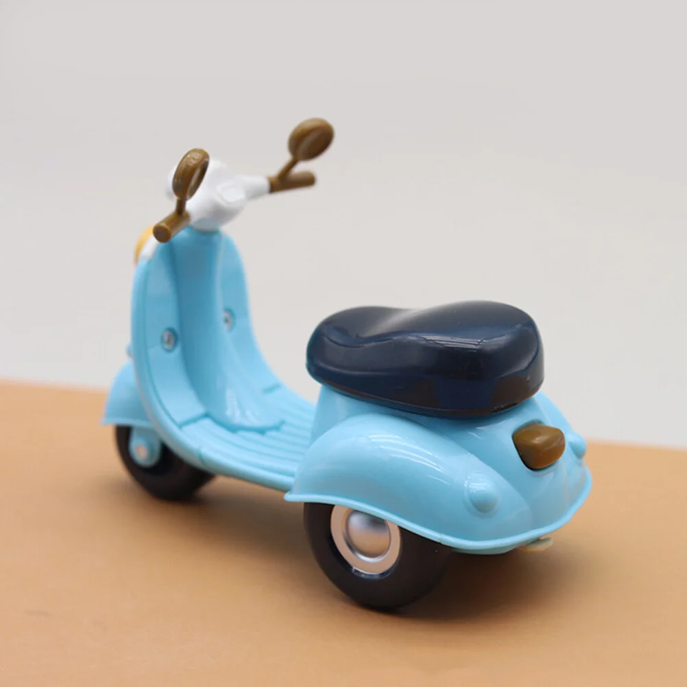 

Plastic Motorcycle Adornment Mini Kids Model Cartoon Miniature Models Toy House Accessory Decor
