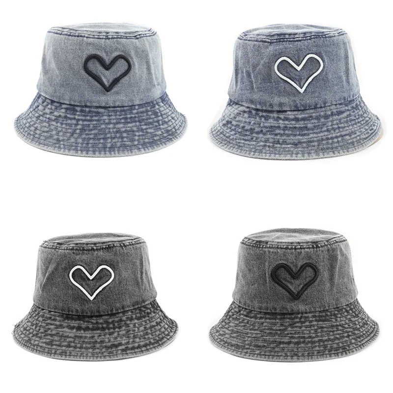 Панама из денима с эффектом потертости для мужчин и женщин, шапка в стиле хип-хоп, ветрозащитная уличная Панама из денима с эффектом потертости для мужчин и женщин, шапка в стиле хип-хоп, ветрозащитная уличная