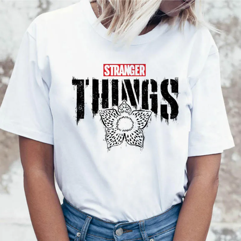 

Stranger Things Eleven Dustin t-shirt tshirt female japanese harajuku 2020 tumblr kawaii top tees harajuku kawaii