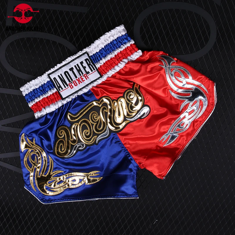 

Muay Thai Shorts 2022 New Thailand Fight Kickboxing Pants Kids Man Woman Boxing Training Competition Trunks Sanda MMA Clothing
