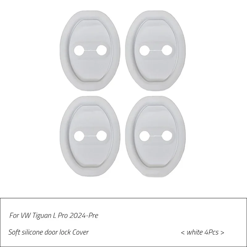 

Автомобильные силиконовые крышки для дверного замка, защитные аксессуары для VW Tiguan L pro 2024-Pre