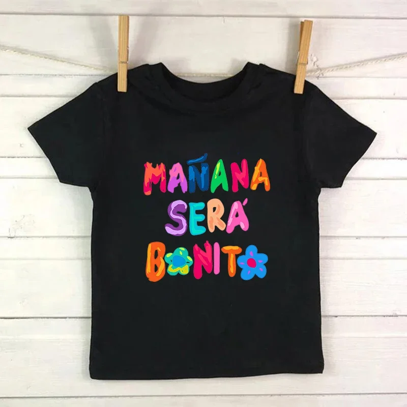 Летняя Детская футболка с изображением Манны серы Бонито Карола G бихот детская