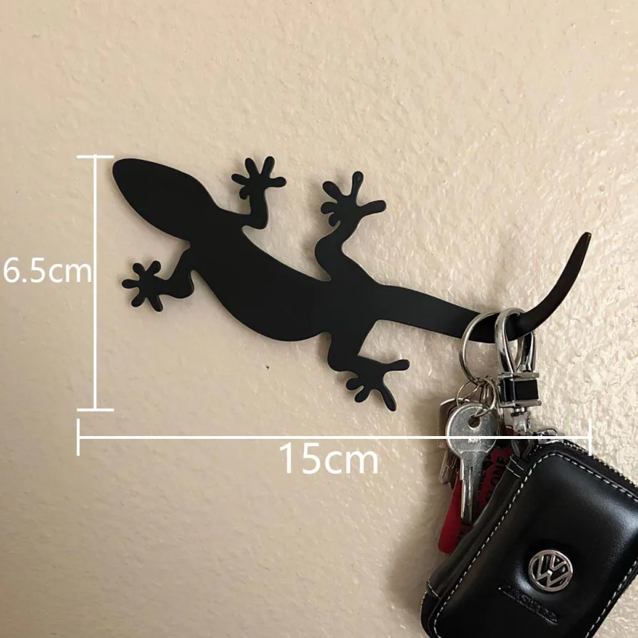 Gecko Monkey Cat Key Pendant Wall-mounted Bracket Room Decorations Hook Belt Rack Retro Wall-mounted Animal Hook