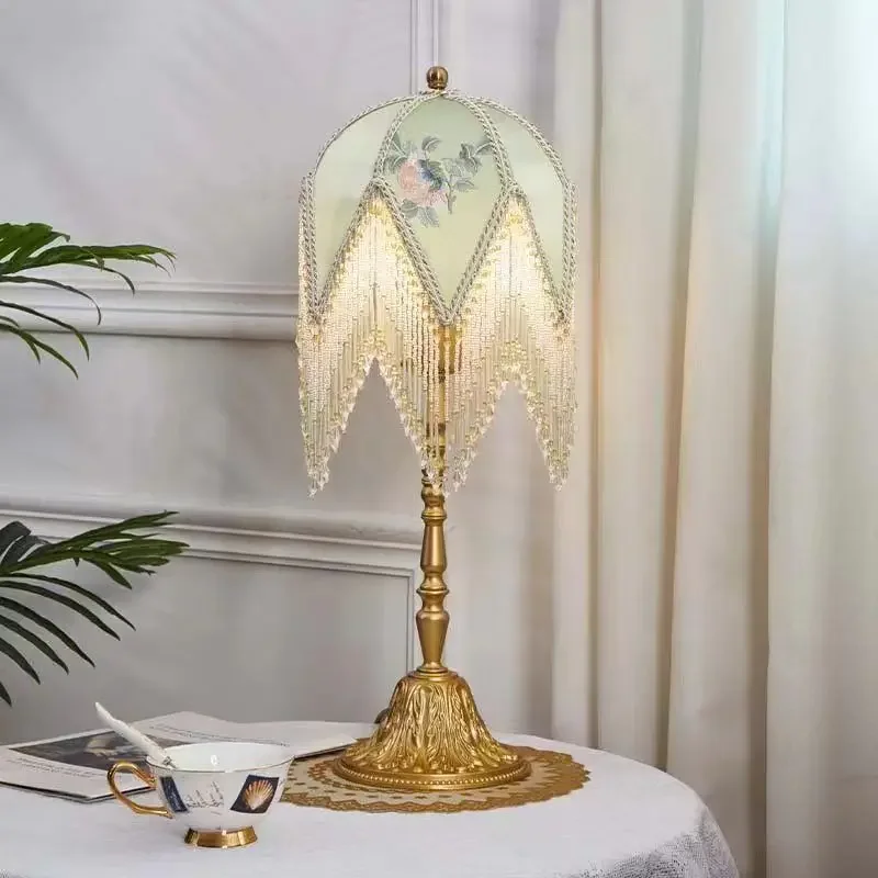 Французская настольная лампа Hongcui американская ретро-лампа для гостиной спальни