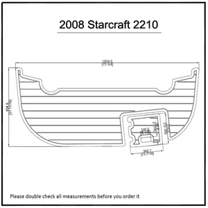 2008 Starcraft 2210 Swim Platform Pad Boat EVA Teak Decking 1/4" 6mm