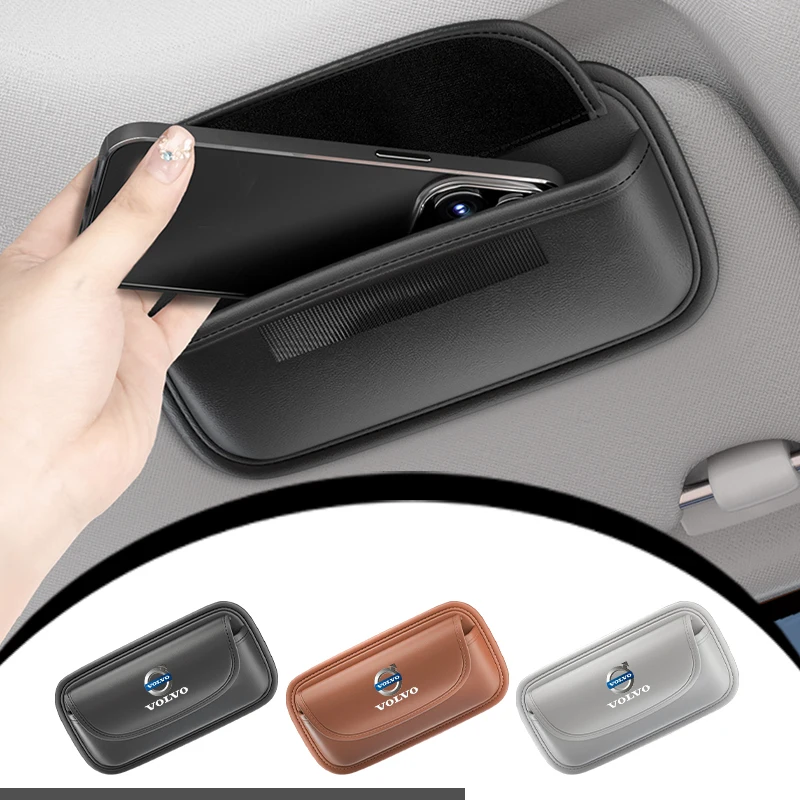 Автомобильный солнцезащитный козырек с двумя картами держатель для очков Volvo XC60
