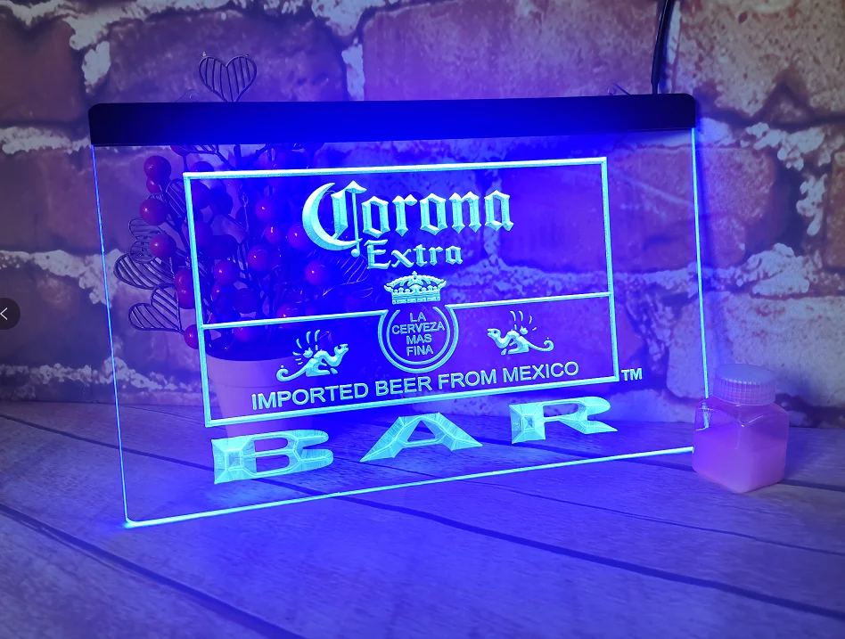 B44 Corona Mexico Beer Bar Pub Club 3d вывески светодиодсветильник неоновые световые