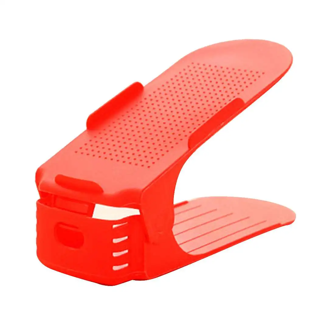 

10 шт., регулируемые двухслойные держатели для обуви