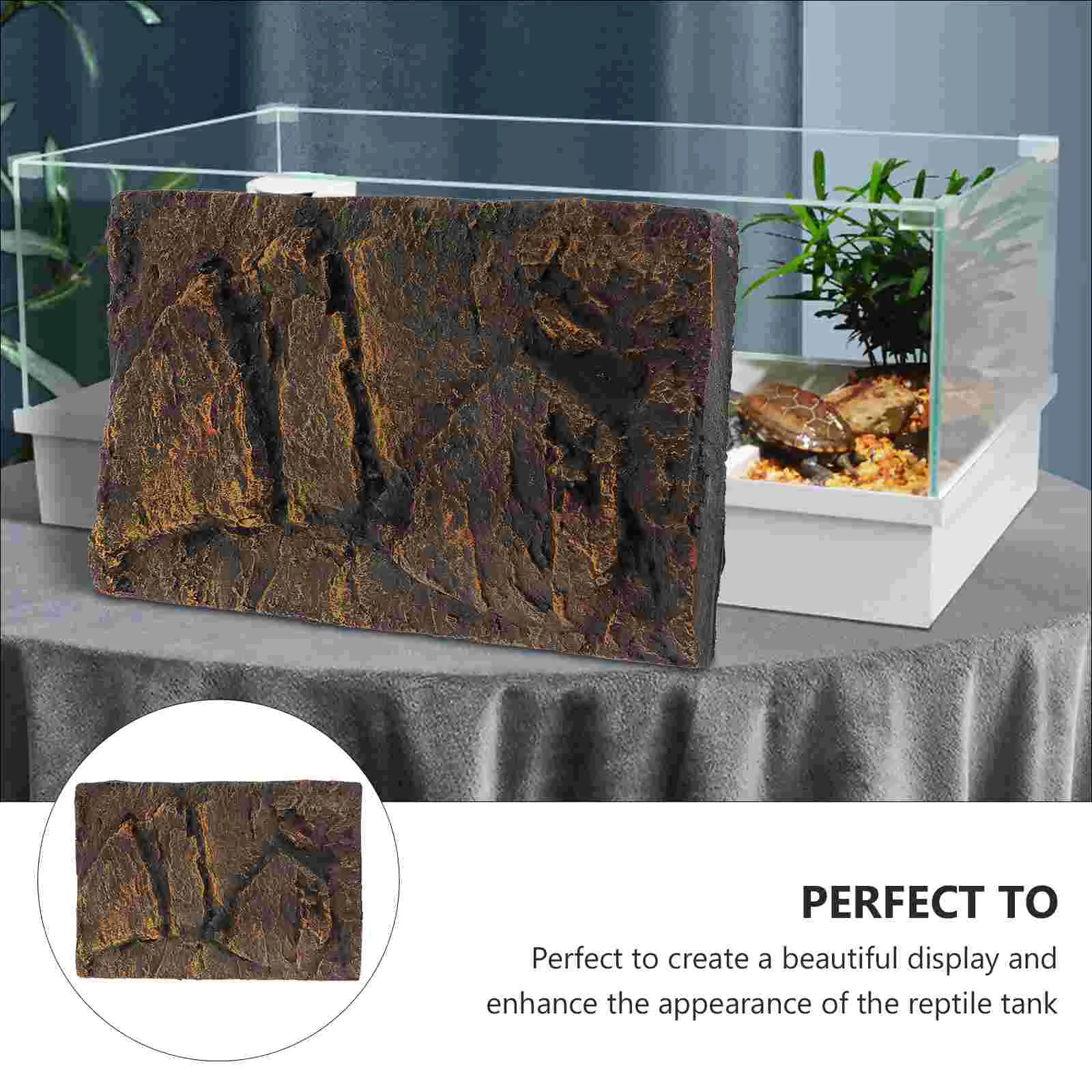 Декоративные Коврики для танка-черепахи украшение рептилий каменный фон