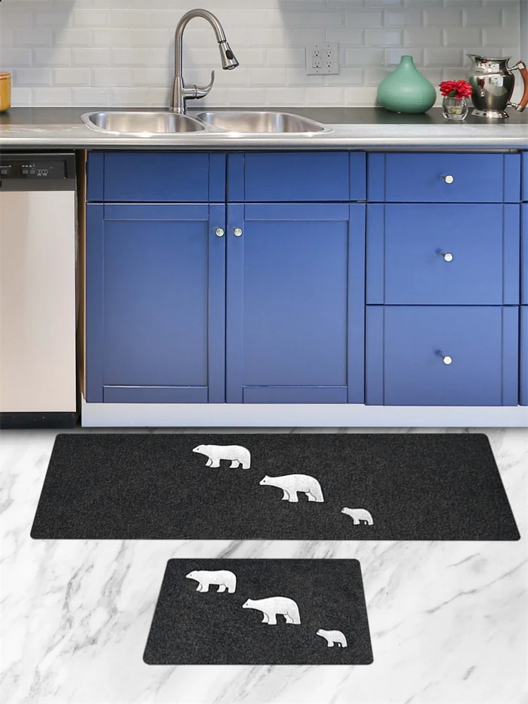 

2PCS Printed Kitchen Floor Mat Set