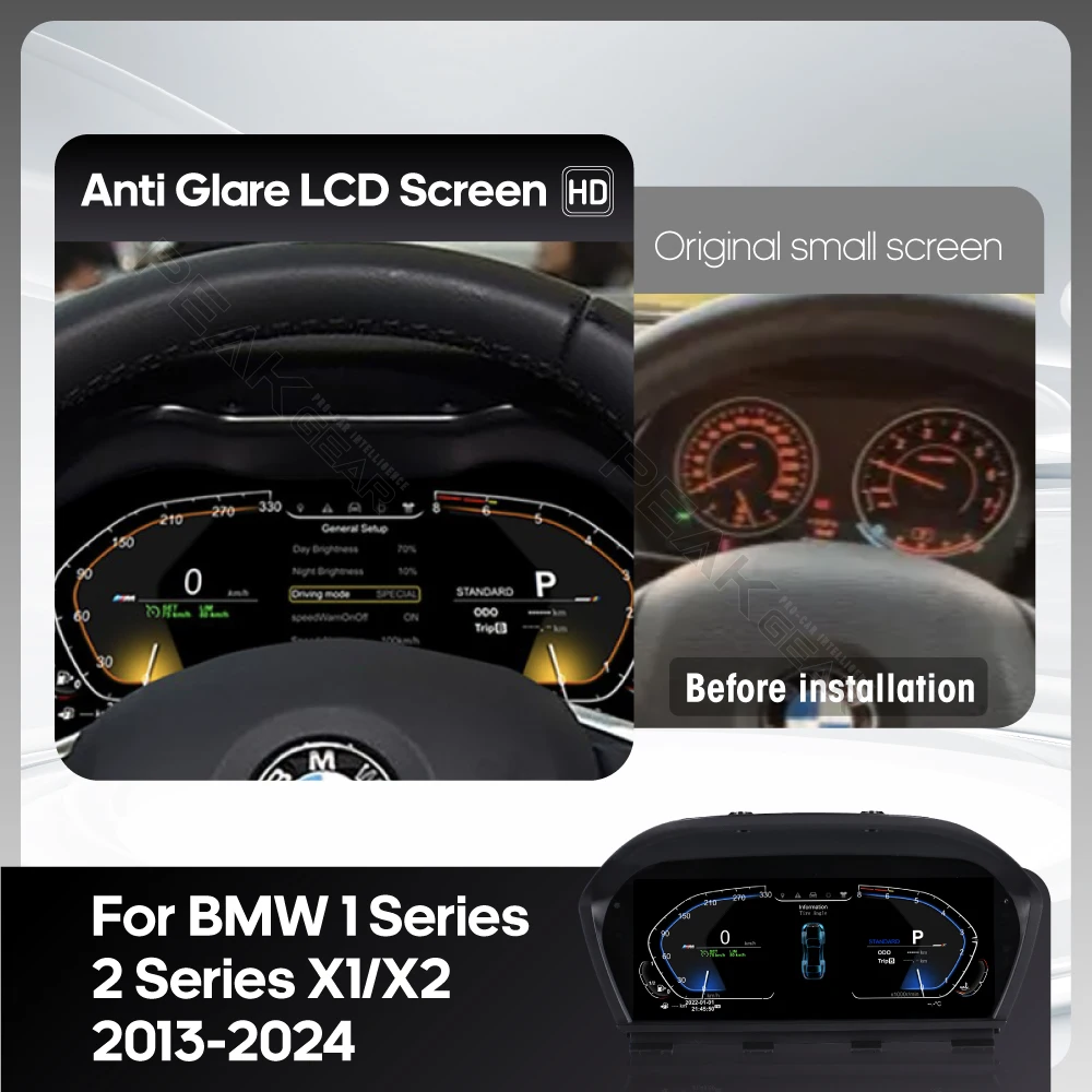 Фото Для BMW 1 серии 2 серии X1/X2 F20/F52/F22/F45/F48/F49/F39 2013-2024 цифровой кластер ЖК-дисплей приборной панели кабины виртуальный прибор №2