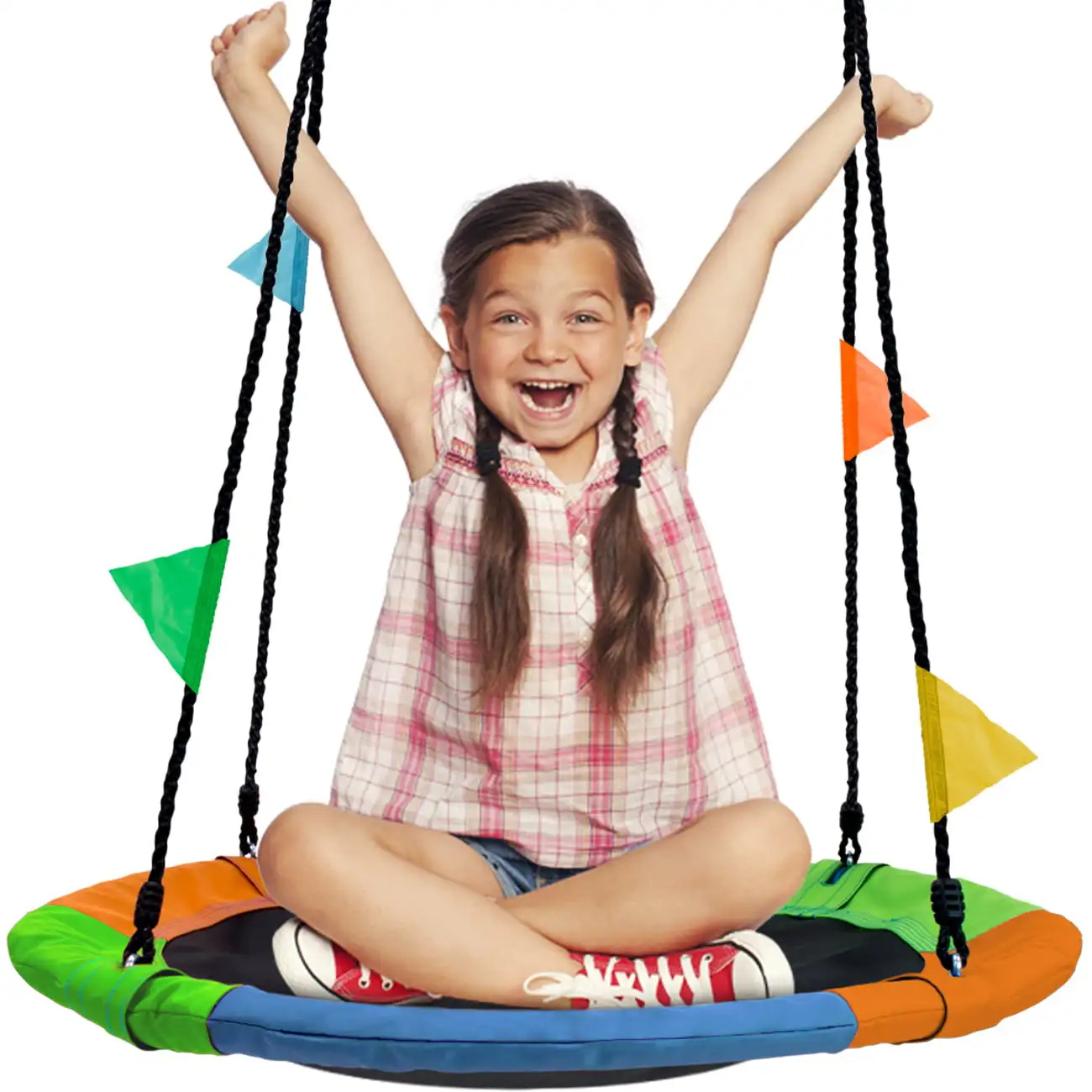 

Saucer Tree Swing in Rainbow - 24