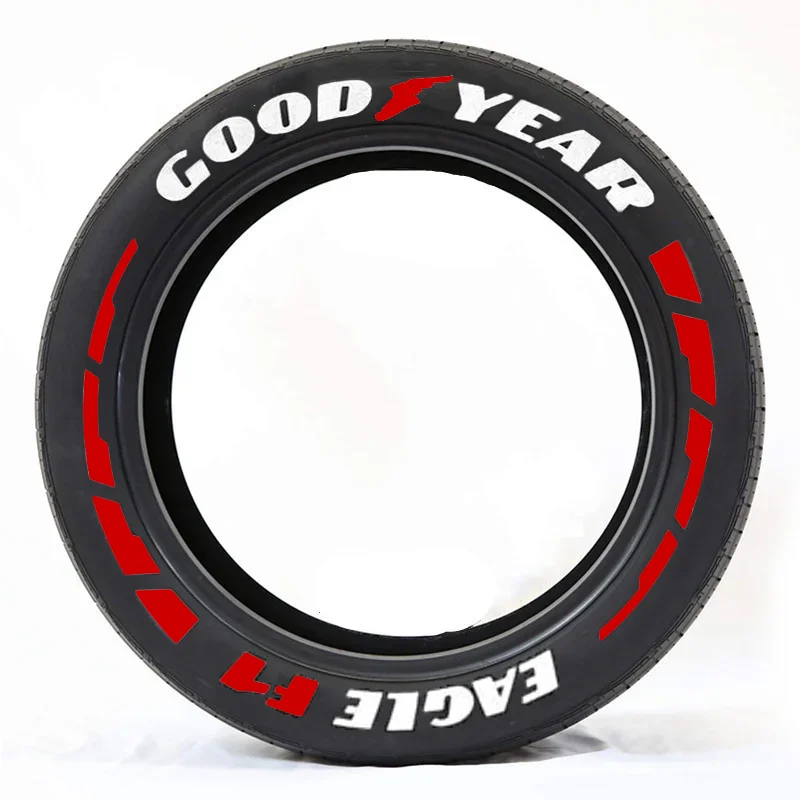 

Наклейка с надписью на шину GOODYEAR EAGLE F1, автомобиль 3D, ПВХ наклейки на автомобиль, мотоцикл, колесные наклейки, наклейки, высота 3 см