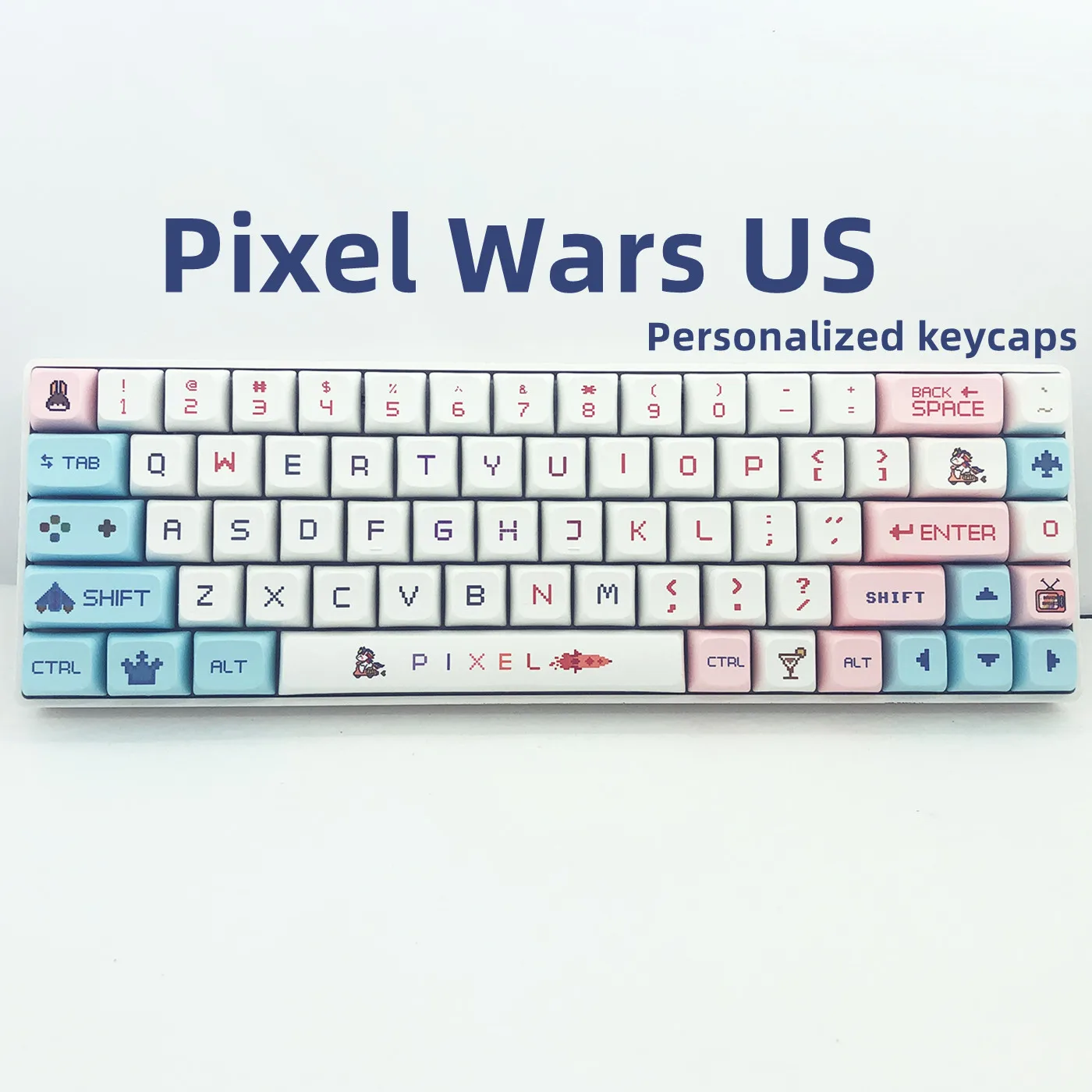 

Колпачки для клавиатуры Pixel Wars, колпачки для клавиатуры XDA Profile PBT, английский язык, под заказ, механические колпачки для клавиатуры, подходит ...