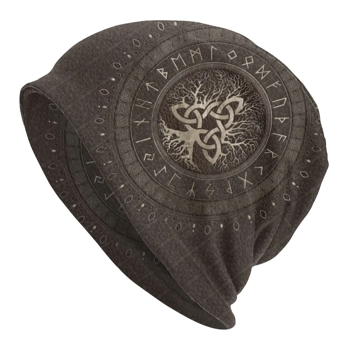 

Tree Of Life With Triquetra Street Beanies Caps Unisex Bonnet Winter Warm Knit Hat Adult Vikings Beanie Hats Outdoor Ski Cap