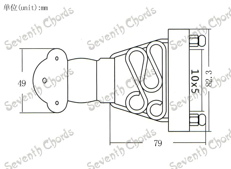 Набор трапециевидных коротких 6-струнных перемычек Archtop Tailpiece для полых полуполых