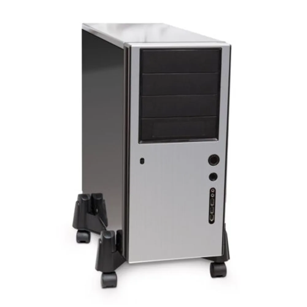 

Desktop CPU Stand Home Computer Accessory Wheels Roll ABS Anti-slip Adjustable Size Office Tower PC Hosts Tray Castors