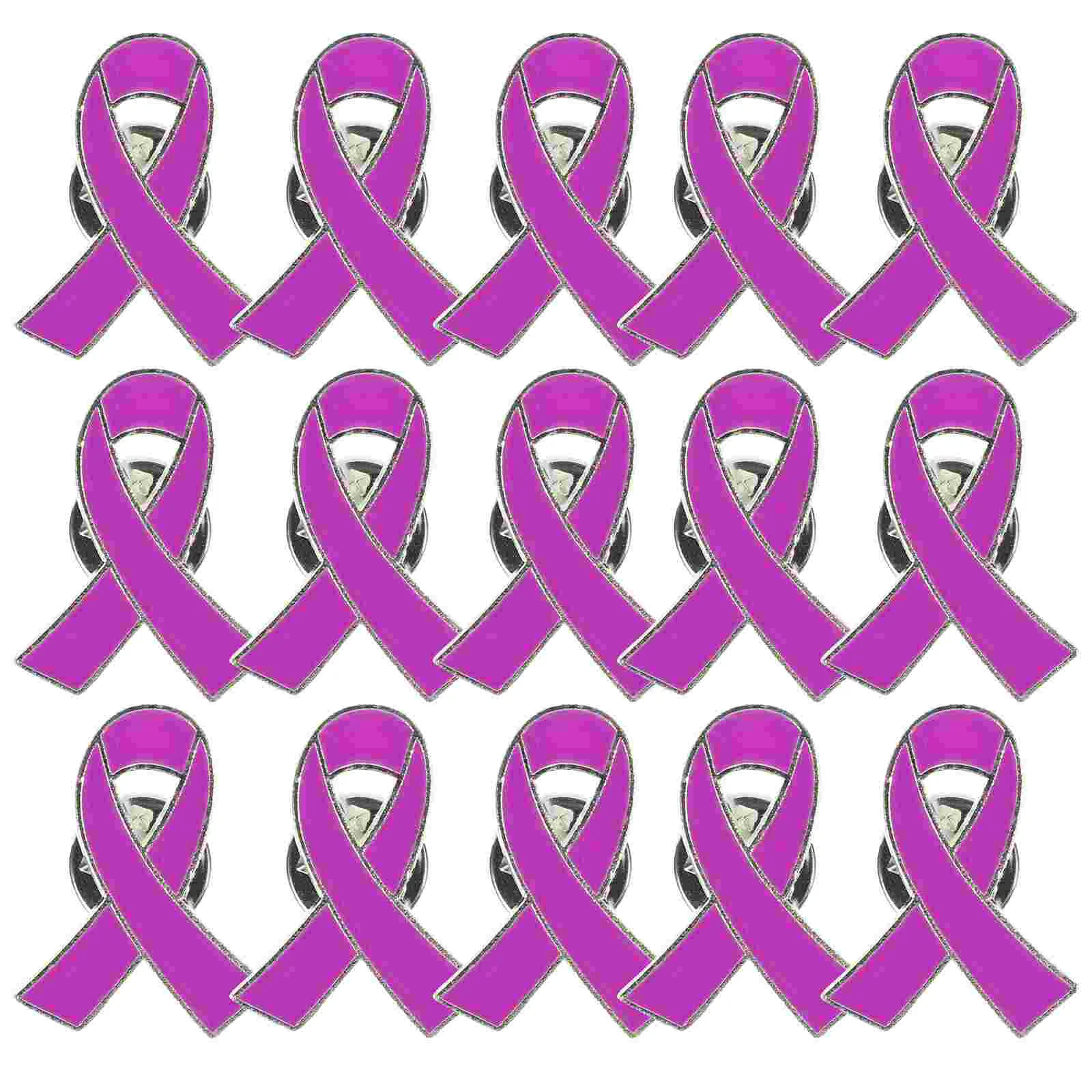 

Clip Small Ribbon Breastpin Special Activities Creative Brooch Purple Peace Knot