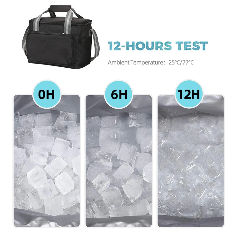 Large Lunch Bag Men Women for Work 18Can(10L) Insulated Lunch Box Cooler Bag Leakproof, Adult Lunch Box with Adjustable Shoulder