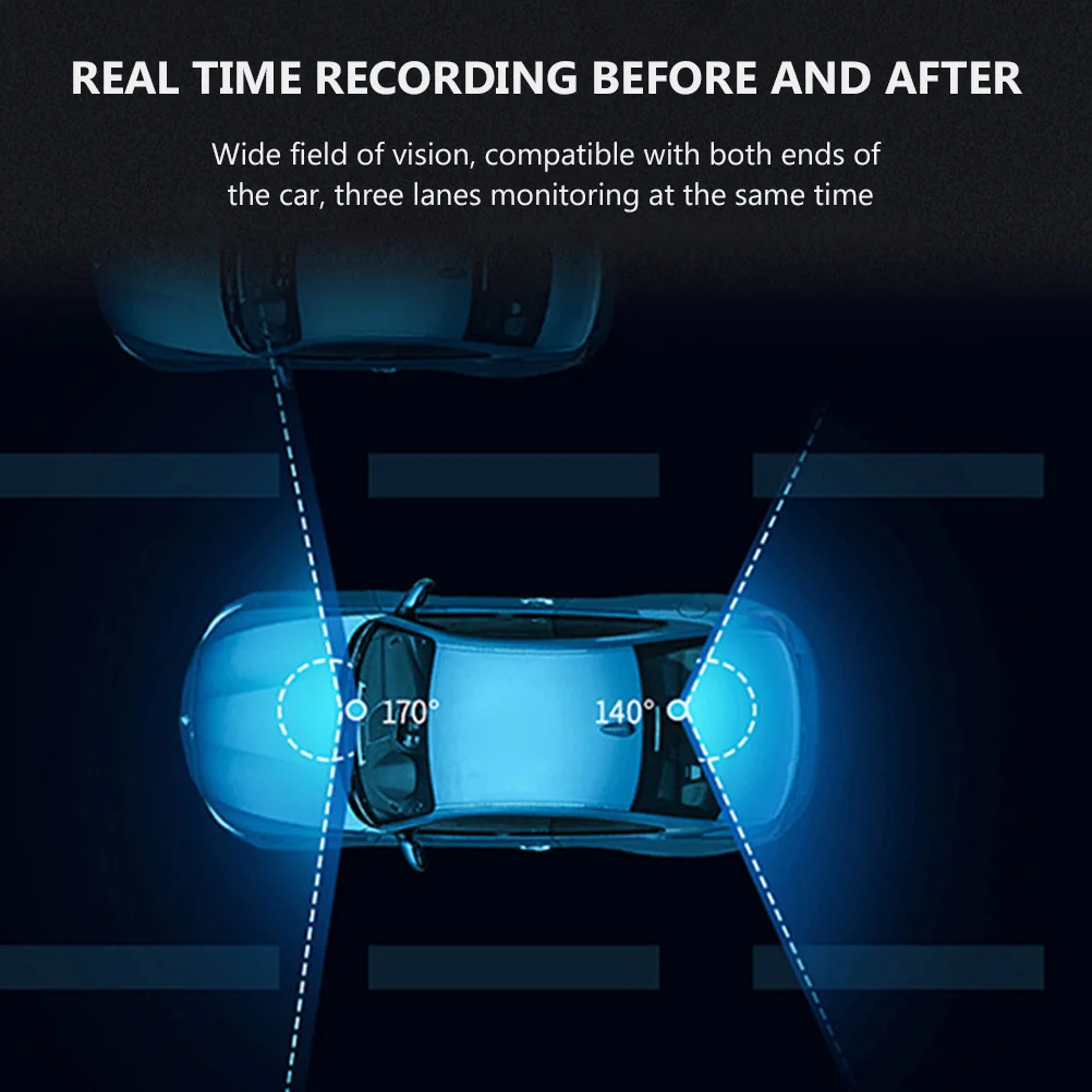 

1 Pc 1080P Driving Recorder Car Dash Cam Ultra-thin Auto Tachograph (Dark Grey)
