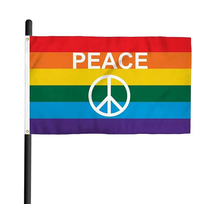 

LGBT Flag 3x5ft Lesbian Gay Bisexual Transgender Pride Flags And Banners Rainbow Flag