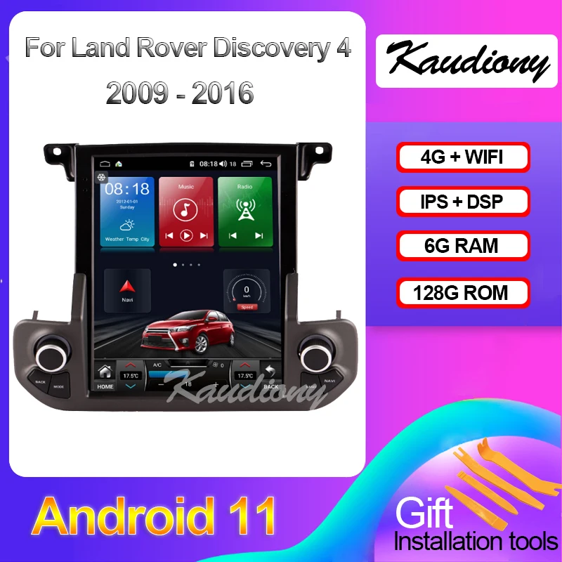 

Kaudiony Tesla Style Android 11 For Land Rover Discovery 4 LR4 Auto Radio GPS Navigation Car DVD Multimedia Player 4G 2009-2016