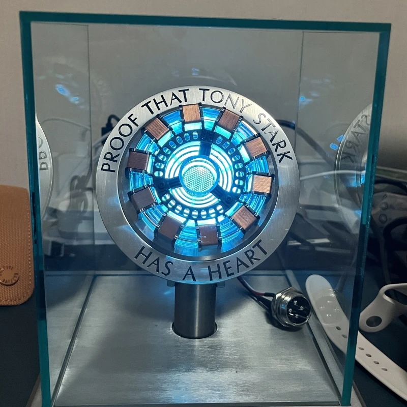 Man Mk1 Mk2 Arc Reactor Tony Stark Heart Of Mark Figure Led Light Superhero 1:1 Cosplay Toys Chest Lamp Xmas Gift