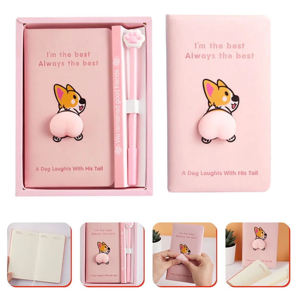 

Memorandum Journal Cartoon Notepad Pocket Sized Notebook Lovely Sketching Gift Writing A6 Corgi Thick Paper