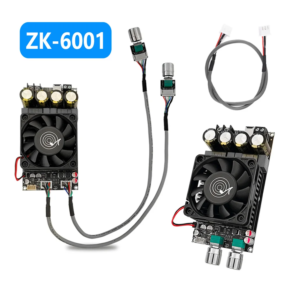 ZK-6001 DC 18-50V активная панель усилителя сабвуфера фильтрация нижних частот