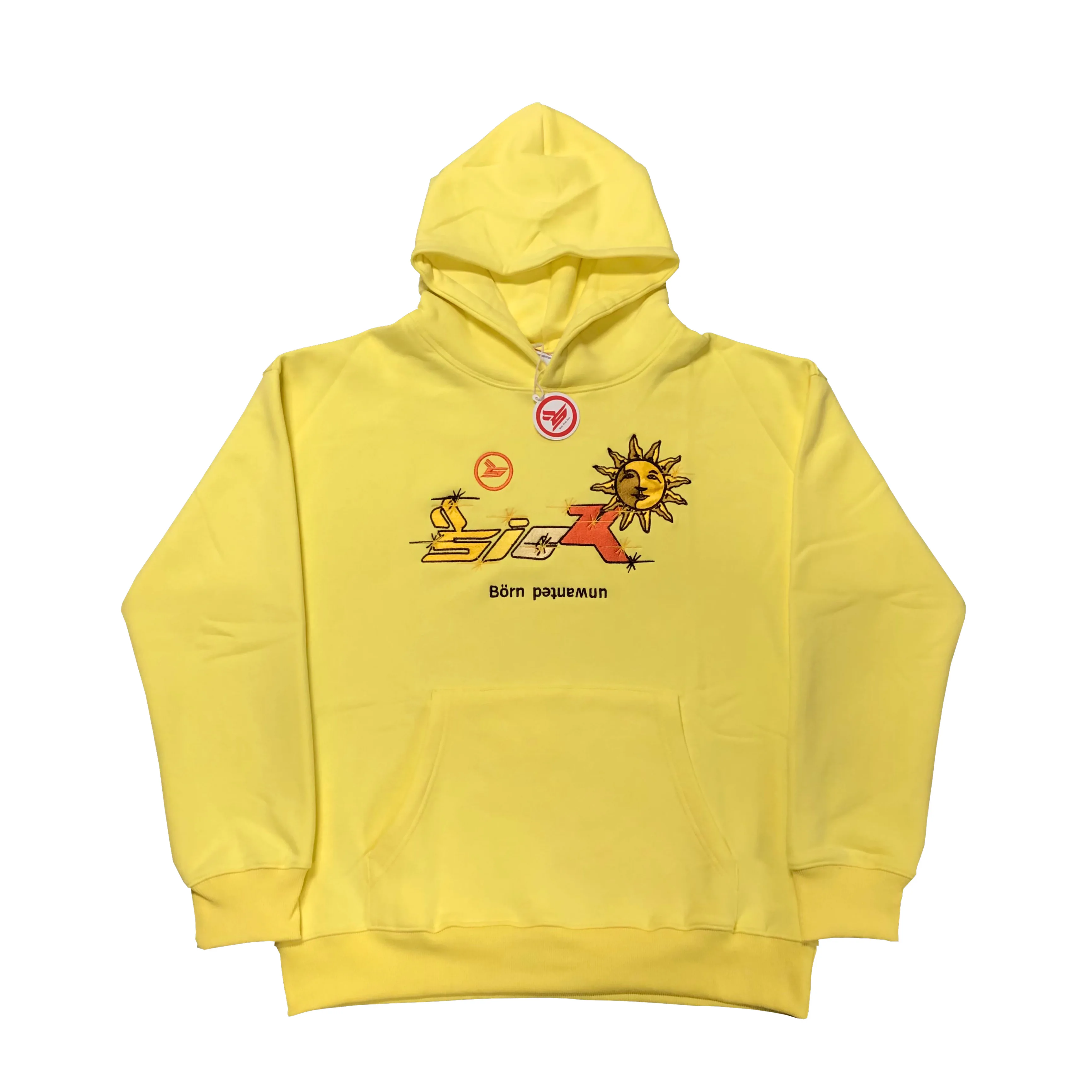 

New Luxury 2023 Born From Pain IAN CONNOR Sicko Pullover Hoodies Hoody hooded Sweatshirts velvet Cotton Thick Fleece Yellow #136
