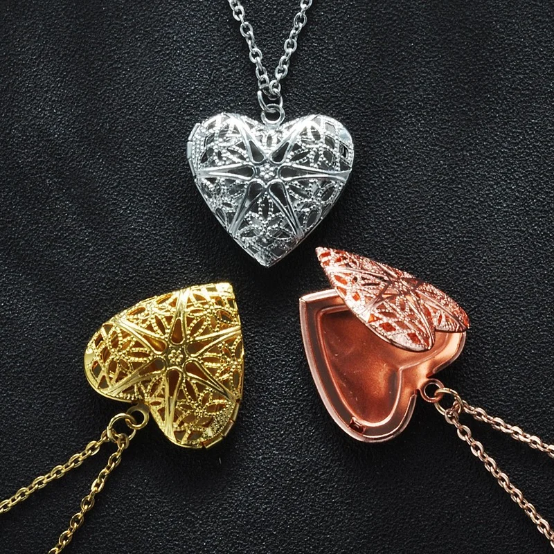 Ожерелье с подвеской в виде сердца рамкой для фотографий |