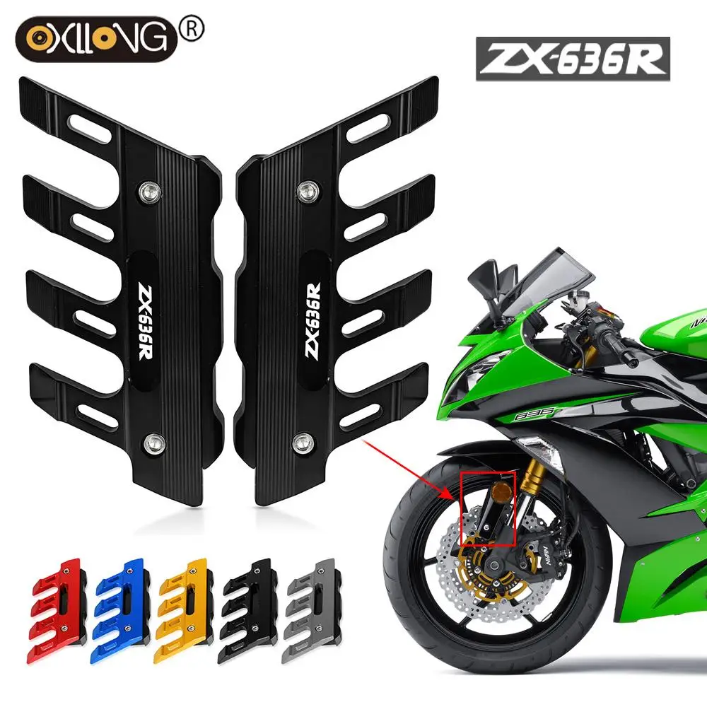 

Motorcycle Mudguard Front Fork Protector Guard Block Front Fender Slider Accessories For KAWASAKI Ninja ZX6R ZX636 ZX-6R 636