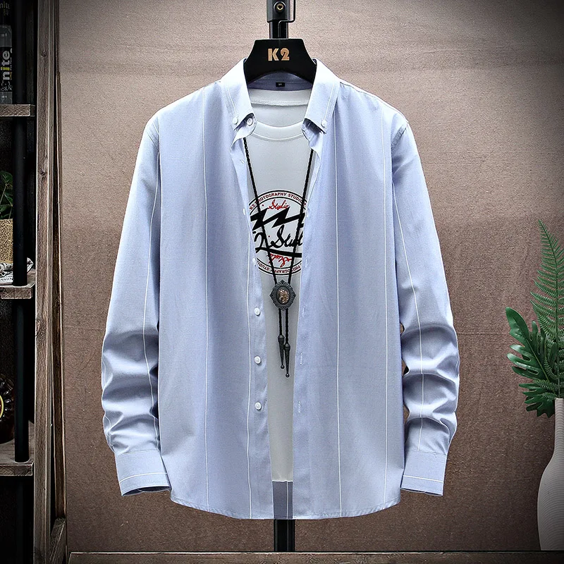 2022Summer New Mens Vintage Striped Shirt Fashion Casual Luxury Shirt Short Sleeve Hawaii Shirts For Men Blusas Camisa Masculina