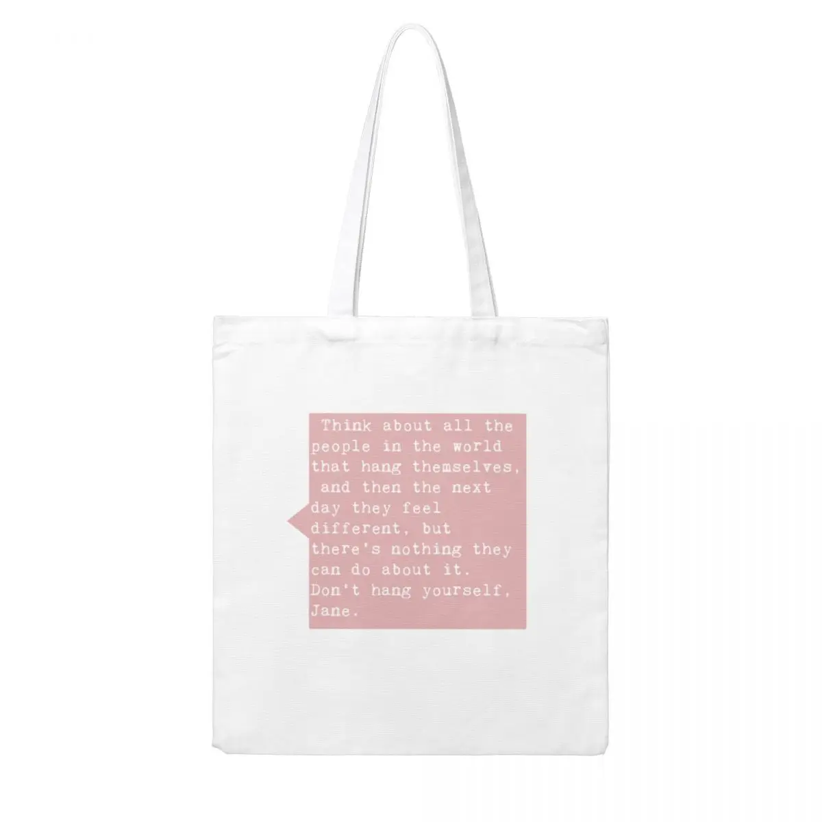 Austenland c цитатой из фильма Sticker - Don T Hang Yourself Jane портативные сумки для покупок обеда