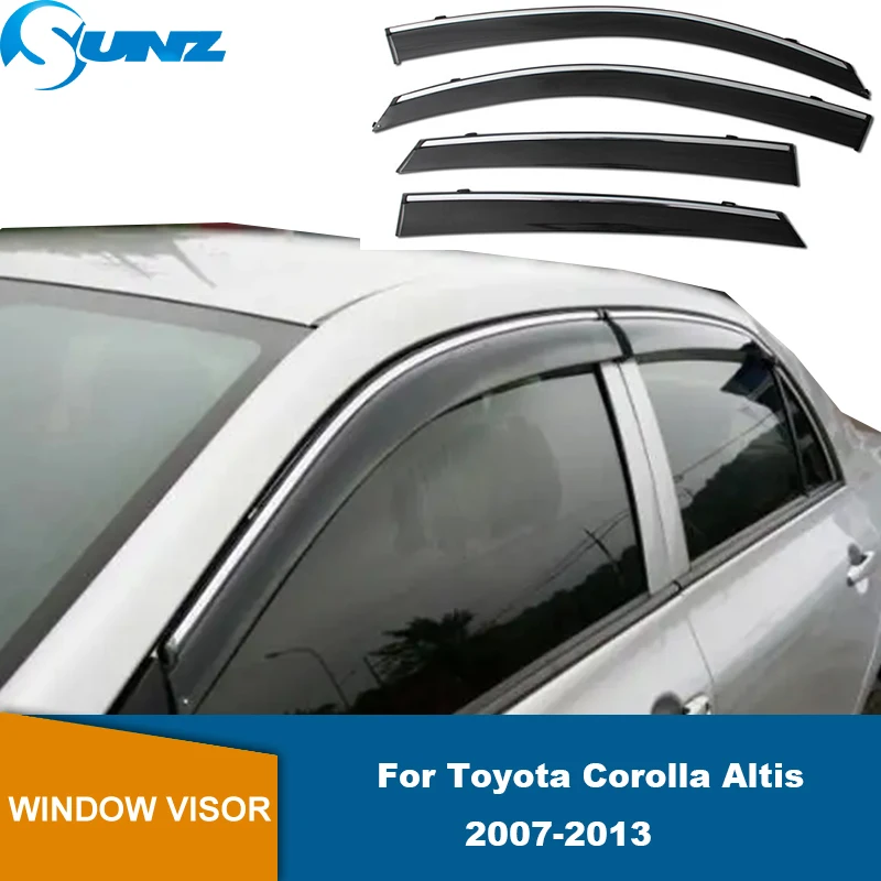 

Weathershield For Toyota Corolla Altis 2007 2008 2009 2010 2011 2012 2013 Car Side Window Vent Visor Sun Rain Deflector Guard