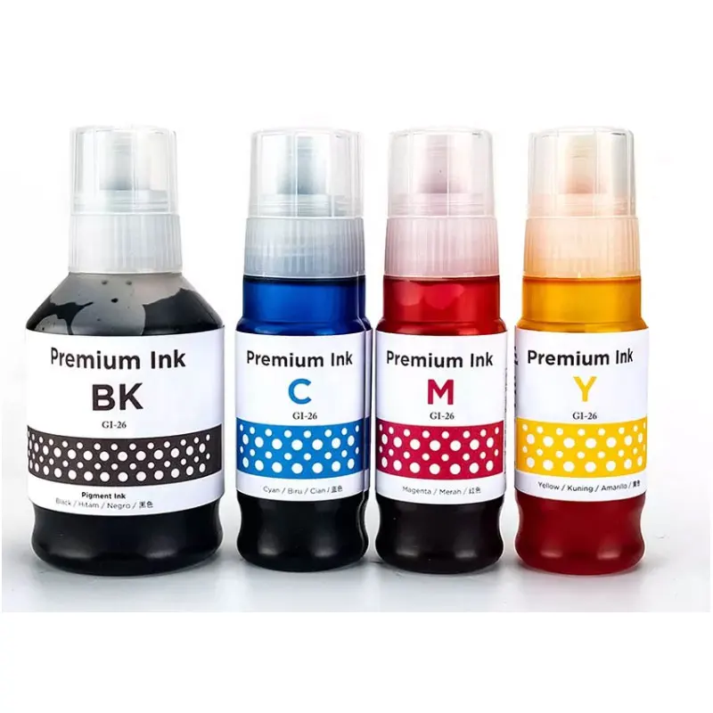 

GI-26 Premium Pigment Refill Ink Kit For Canon GI26 GI 26 MAXIFY GX5020 GX6020 GX6021 GX7020 GX7021 Printer