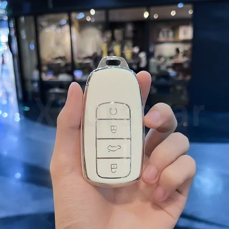 Чехол для автомобильного ключа из ТПУ, держатель для брелока для Chery Tiggo 8 Pro, Tiggo 8 Plus, New 5 Plus, 7 Pro, 4, Tiggo 4, 5X, 7 Pro, 8, Exeed TXL, TX, LX (art.: 3920dc9bfa974) - 3920dc9bfa974