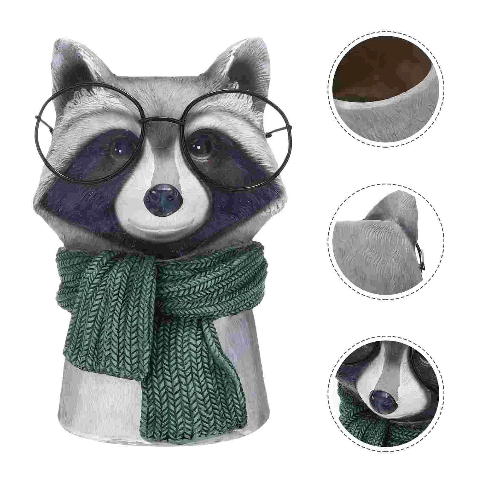 

1pc Resin Craft Animal Vase Desktop Adornment Desktop Flower Vase Ornament