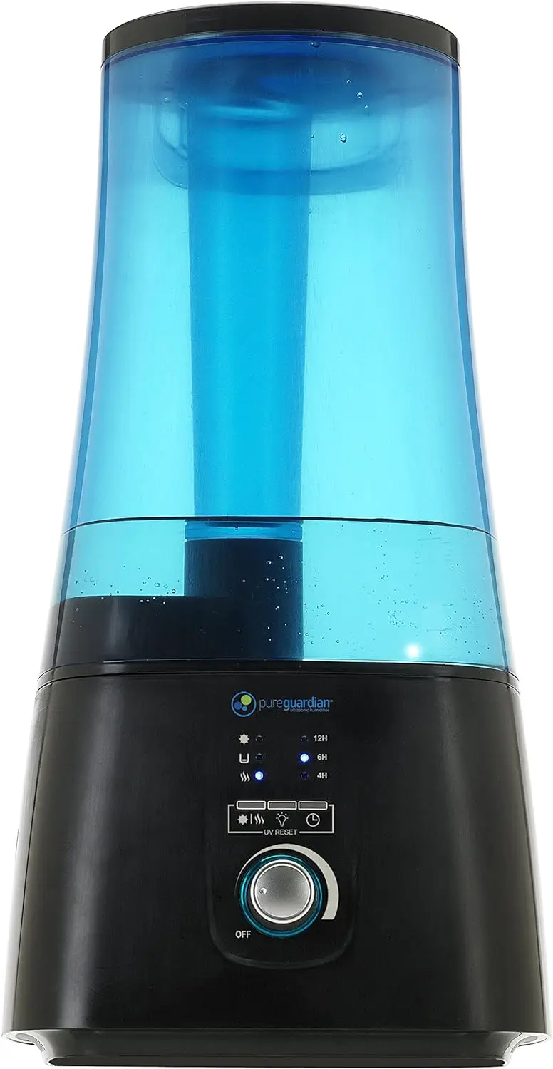 

Ultrasonic Warm and Cool Mist Humidifier UVC, 100 Hrs. Run Time, 2 Gal. Tank, 380 Sq. Ft. Coverage, Quiet, Filter Free, Treated