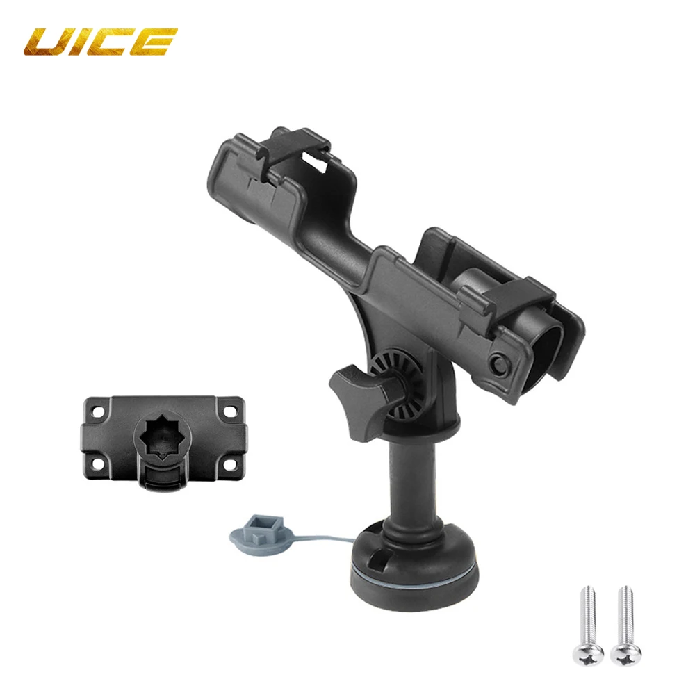 

ABS Fishing Rod Pole Holder Rack Rest 360 Adjustable Removable Kayak Boat Support Boat Fishing Tackle Accessories Pole Bracket