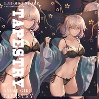 anime tapestry fate grand order poster tapestry comic lingerie character tapestry japanese tapestries anime theme wall hanging